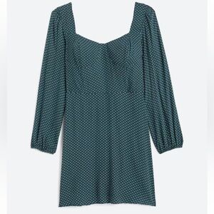 Square Neck Dress | Izabella | The General Good | Teal Green